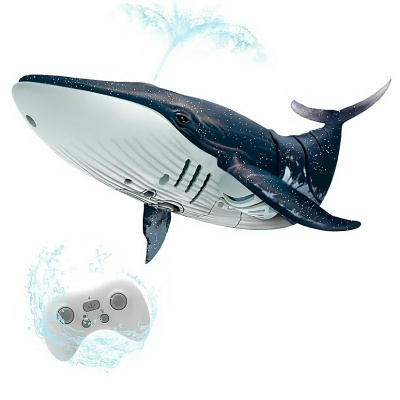 Кит радиоуправляемый плавает пускает фонтаны Crossbot 870953 1